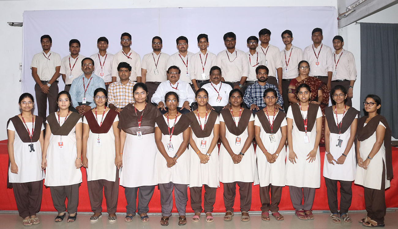 Principal with TCS selected students