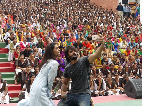 karthikeya and payal taking selfie