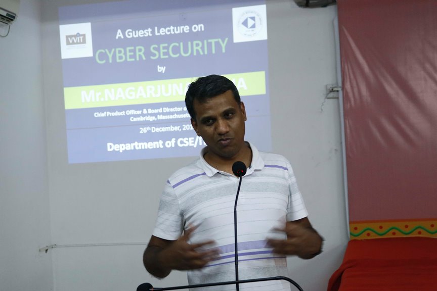 Nagarjuna Venna at guest lecture