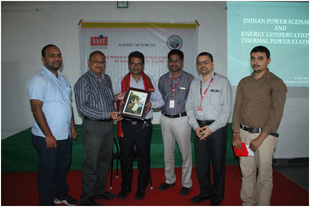 B.Ravi Kiran felicitated by vvit management