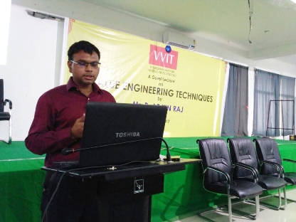 P.Arunraj at workshop