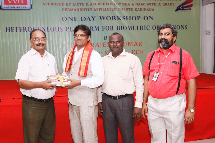 Prof. P.Rajesh Kumar felicitated by VVIT Faculty